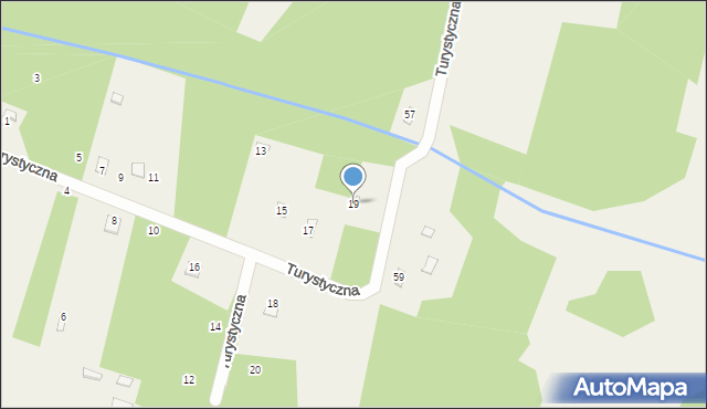 Dobieszyn, Turystyczna, 19, mapa Dobieszyn