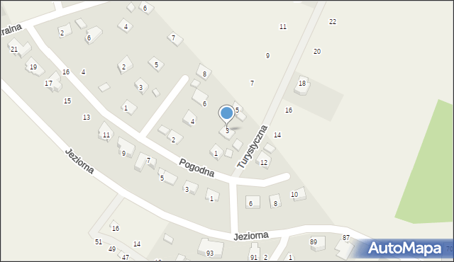 Dobrzewino, Turystyczna, 3, mapa Dobrzewino