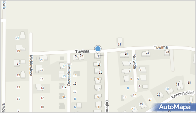 Dobrzykowice, Tuwima Juliana, 3, mapa Dobrzykowice