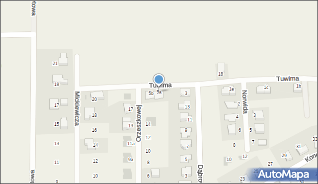 Dobrzykowice, Tuwima Juliana, 5a, mapa Dobrzykowice