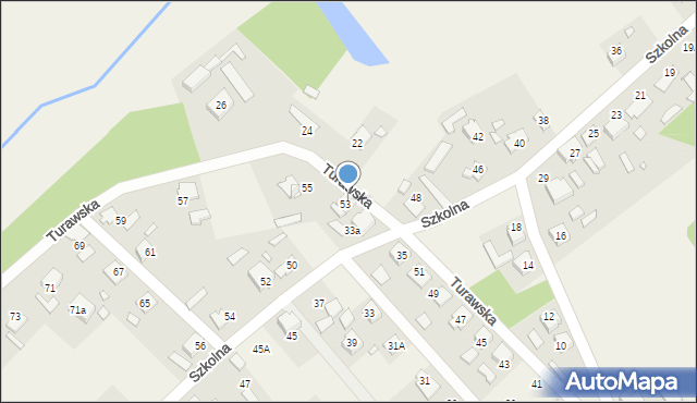 Dylaki, Turawska, 53A, mapa Dylaki