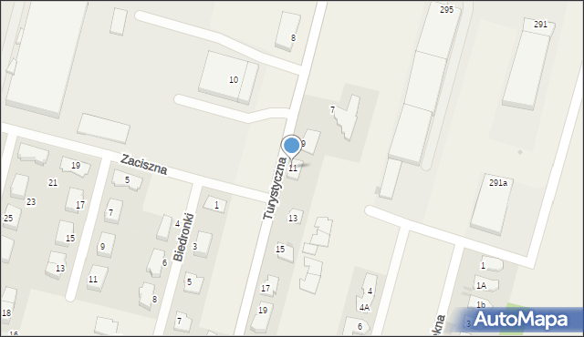 Dziekanów Polski, Turystyczna, 11, mapa Dziekanów Polski