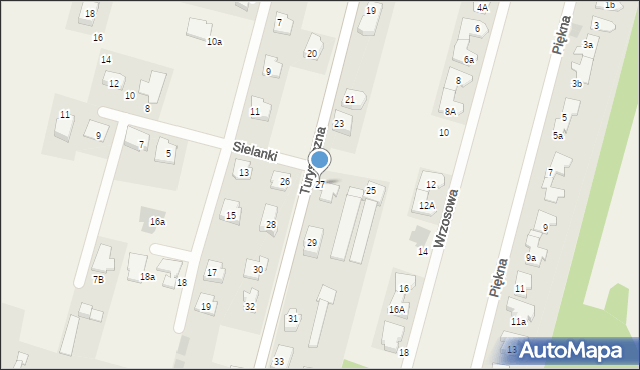 Dziekanów Polski, Turystyczna, 27, mapa Dziekanów Polski