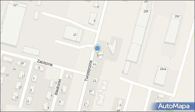 Dziekanów Polski, Turystyczna, 9, mapa Dziekanów Polski