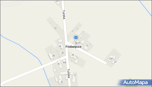 Dziergowice, Turska, 19, mapa Dziergowice