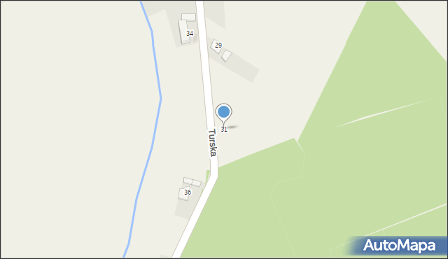 Dziergowice, Turska, 31, mapa Dziergowice