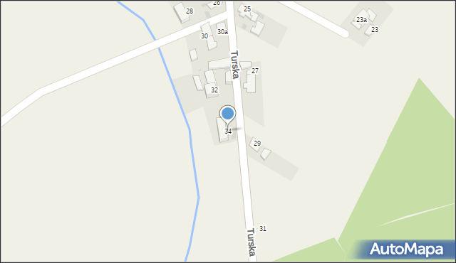 Dziergowice, Turska, 34, mapa Dziergowice