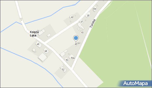 Dziergowice, Turska, 43, mapa Dziergowice