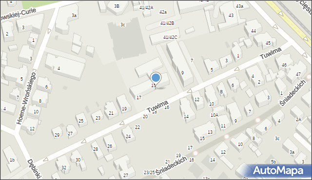 Gdańsk, Tuwima Juliana, 15p, mapa Gdańska