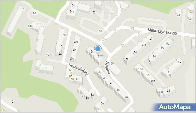 Gdynia, Tuwima Juliana, 2, mapa Gdyni