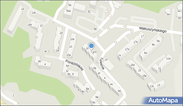 Gdynia, Tuwima Juliana, 2b, mapa Gdyni