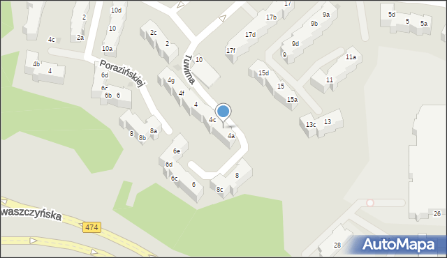 Gdynia, Tuwima Juliana, 4b, mapa Gdyni