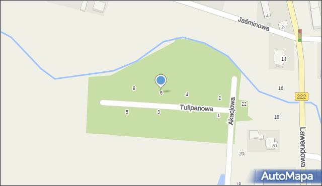 Gołębiewo Wielkie, Tulipanowa, 6, mapa Gołębiewo Wielkie