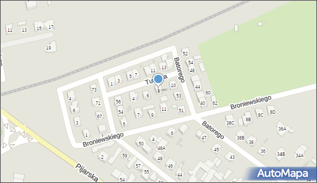 Góra Kalwaria, Tuwima Juliana, 8, mapa Góra Kalwaria