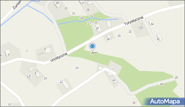 Górki Wielkie, Turystyczna, 16, mapa Górki Wielkie