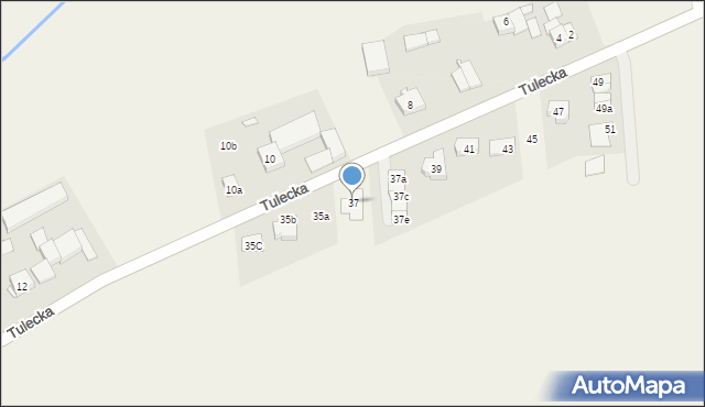Gowarzewo, Tulecka, 37, mapa Gowarzewo