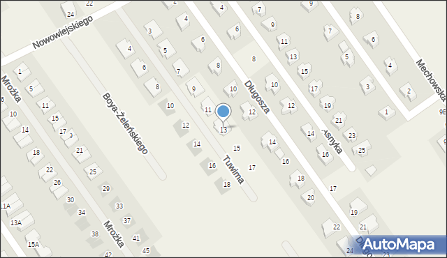 Gruszczyn, Tuwima Juliana, 13, mapa Gruszczyn