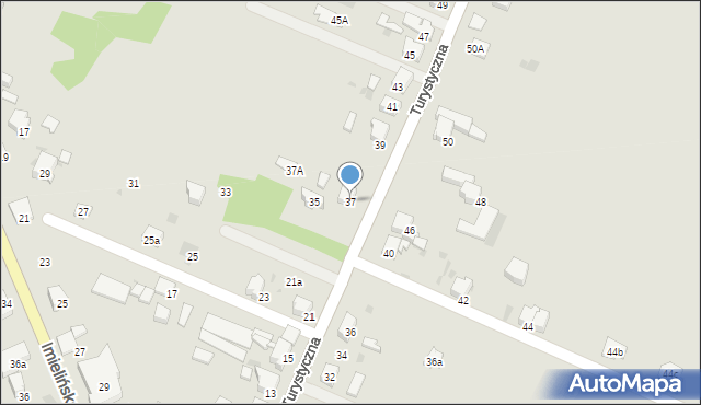 Imielin, Turystyczna, 37, mapa Imielin