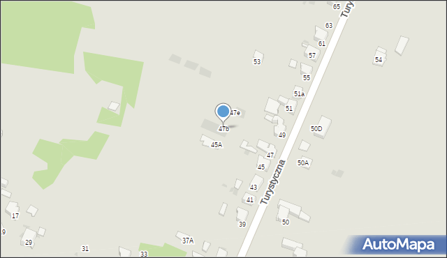 Imielin, Turystyczna, 47b, mapa Imielin
