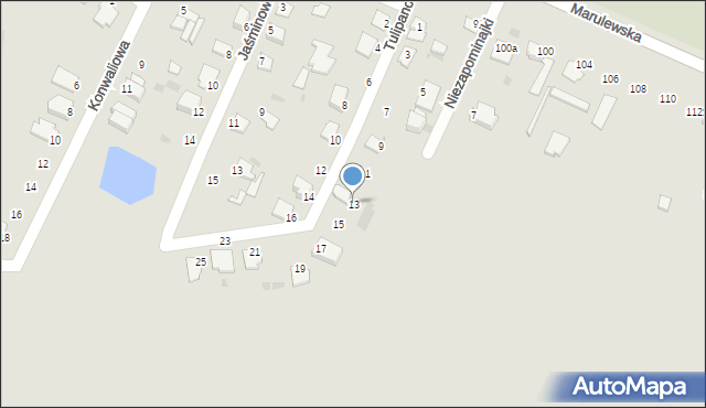Inowrocław, Tulipanowa, 13, mapa Inowrocławia