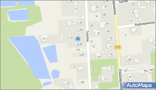 Janinów, Turecka, 21, mapa Janinów