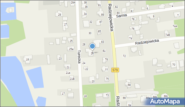 Janinów, Turecka, 26, mapa Janinów