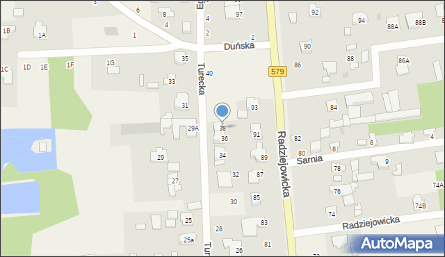 Janinów, Turecka, 38, mapa Janinów