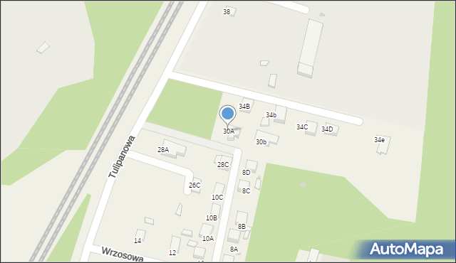 Jankowice, Tulipanowa, 30A, mapa Jankowice