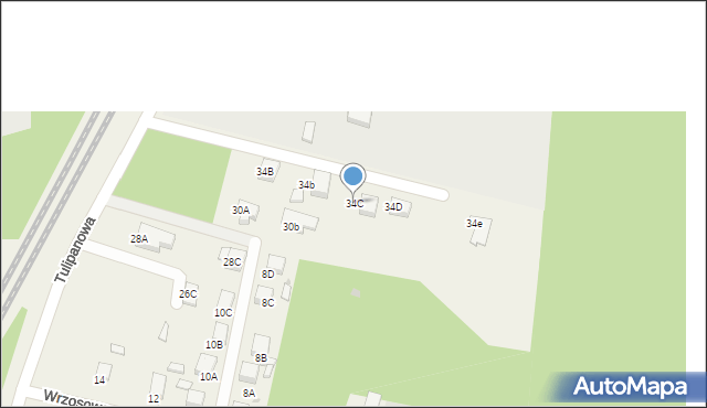 Jankowice, Tulipanowa, 34C, mapa Jankowice