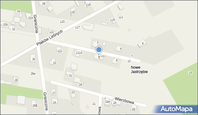 Jastrzębie, Turkawki, 6, mapa Jastrzębie