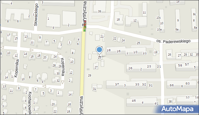 Jawiszowice, Turystyczna, 25, mapa Jawiszowice