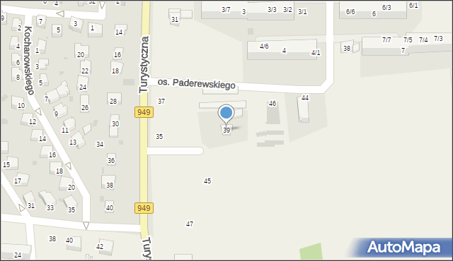 Jawiszowice, Turystyczna, 39, mapa Jawiszowice