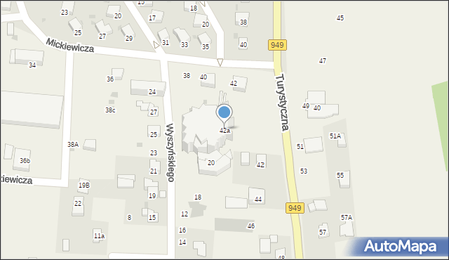 Jawiszowice, Turystyczna, 42a, mapa Jawiszowice