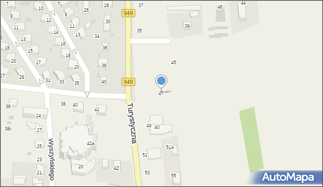 Jawiszowice, Turystyczna, 47, mapa Jawiszowice