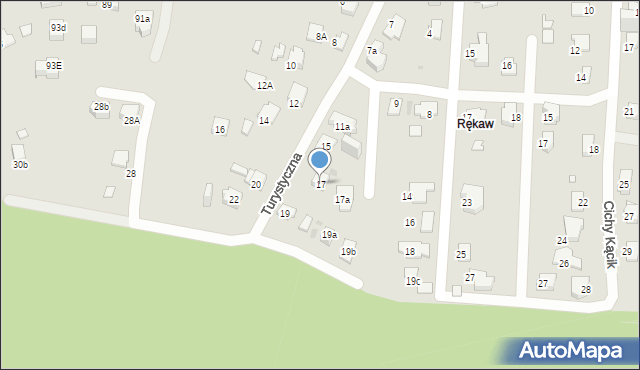 Jaworzno, Turystyczna, 17, mapa Jaworzno