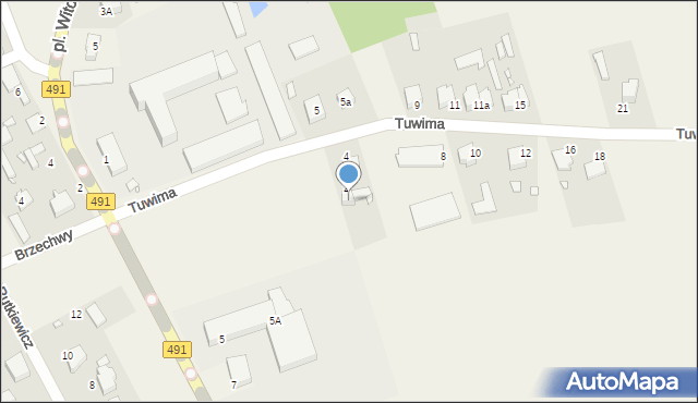 Kamyk, Tuwima Juliana, 4A, mapa Kamyk