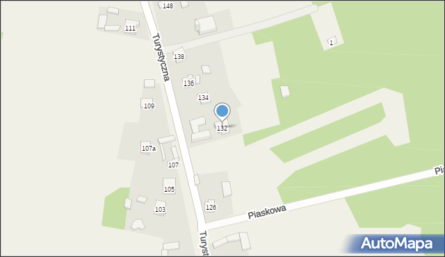 Kiełkowice, Turystyczna, 132, mapa Kiełkowice