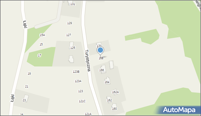 Kiełkowice, Turystyczna, 168, mapa Kiełkowice