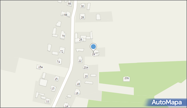 Kiełkowice, Turystyczna, 24, mapa Kiełkowice