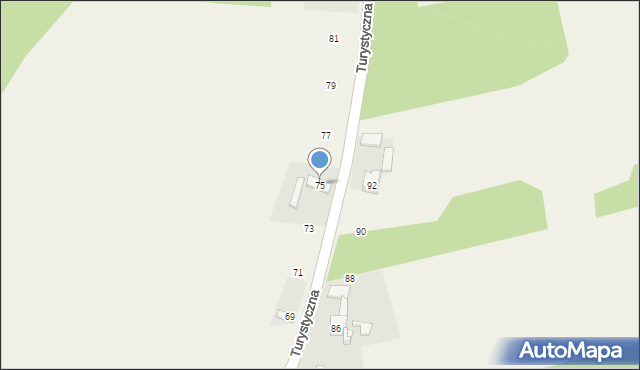 Kiełkowice, Turystyczna, 75, mapa Kiełkowice