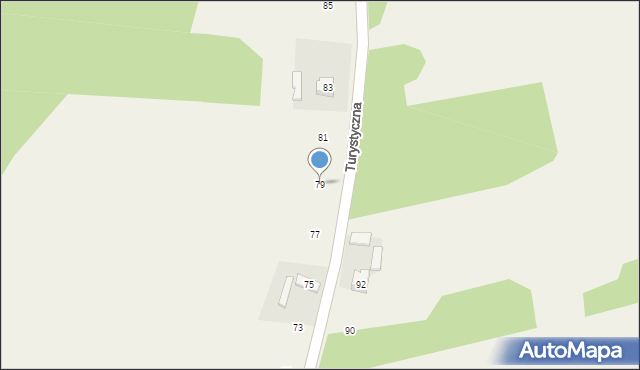 Kiełkowice, Turystyczna, 79, mapa Kiełkowice