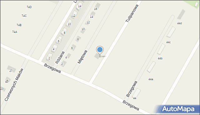 Kiełpin, Tulipanowa, 3, mapa Kiełpin