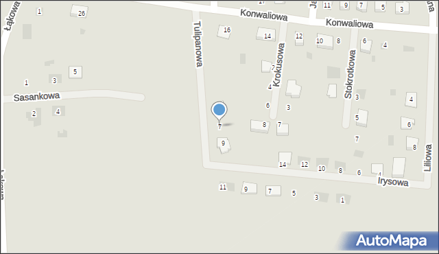 Kleczew, Tulipanowa, 7, mapa Kleczew