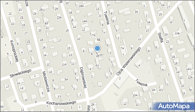 Kleosin, Tuwima Juliana, 1A, mapa Kleosin