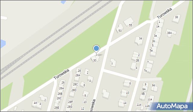 Kobyłka, Turowska, 30A, mapa Kobyłka