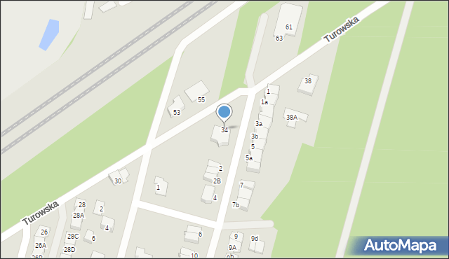 Kobyłka, Turowska, 34, mapa Kobyłka