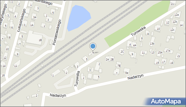 Kobyłka, Turowska, 7, mapa Kobyłka