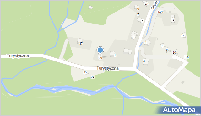 Kocierz Rychwałdzki, Turystyczna, 39, mapa Kocierz Rychwałdzki