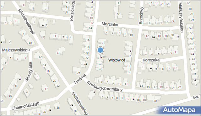 Kołobrzeg, Tuwima Juliana, 15, mapa Kołobrzegu