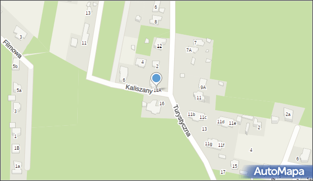 Komorów, Turystyczna, 14A, mapa Komorów